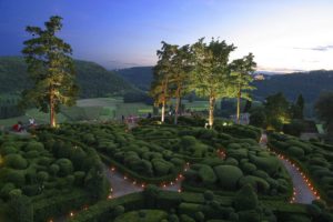 Jardins Marqueyssac chandelles