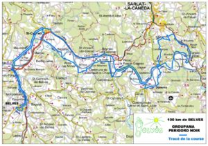 100 KMS Belves Championnat de France, le parcours